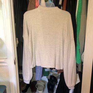 Mock neck cuffed sleeve sweater (tags attached)